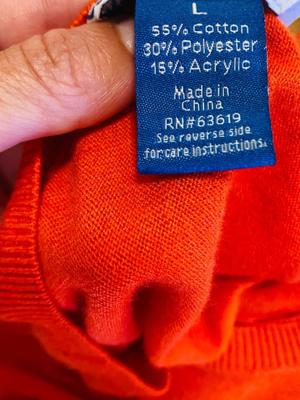 Cascade Blues size large lightweight sweater